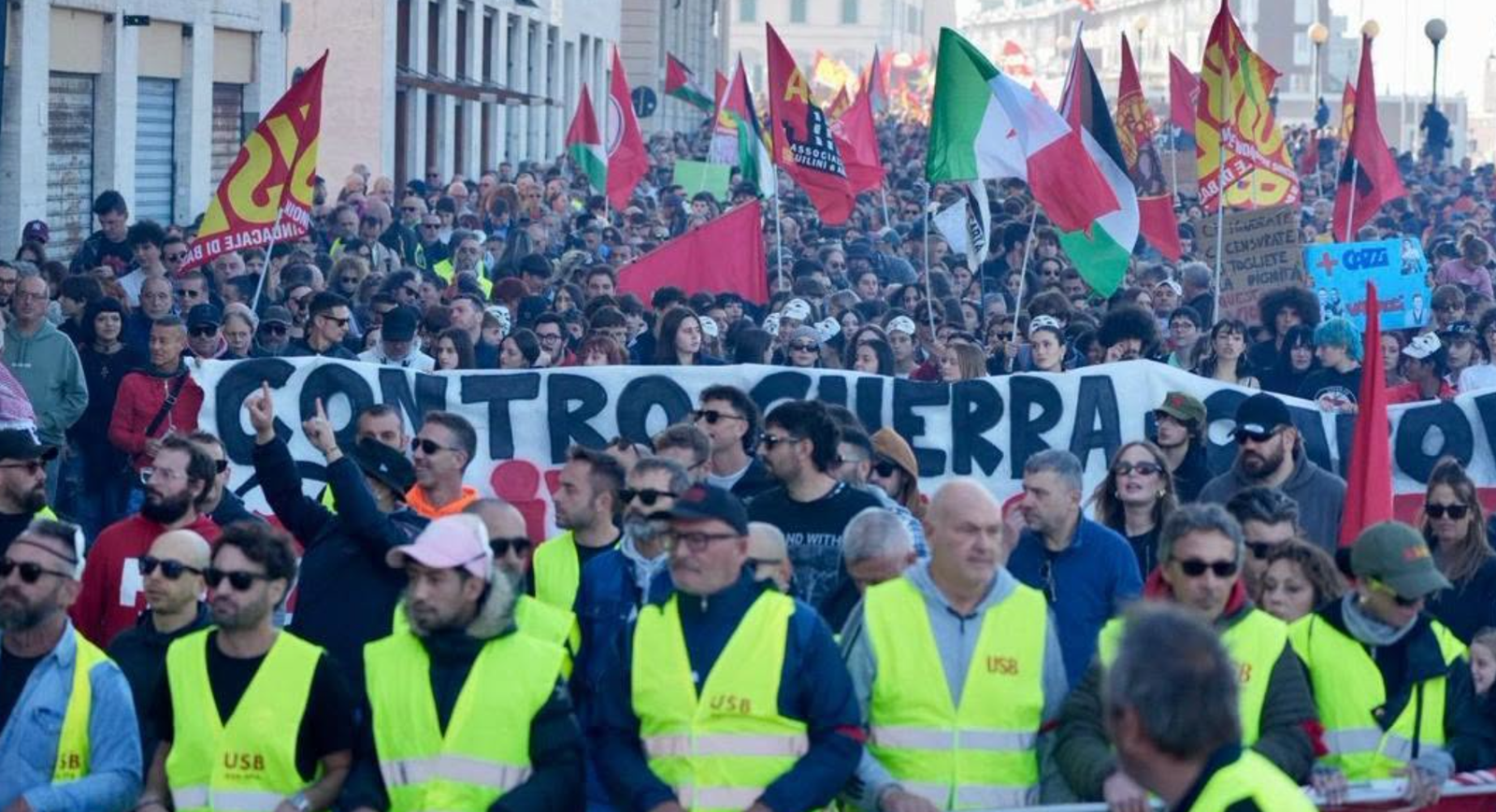 Italy Sees Mass Protests During Nationwide General Strike