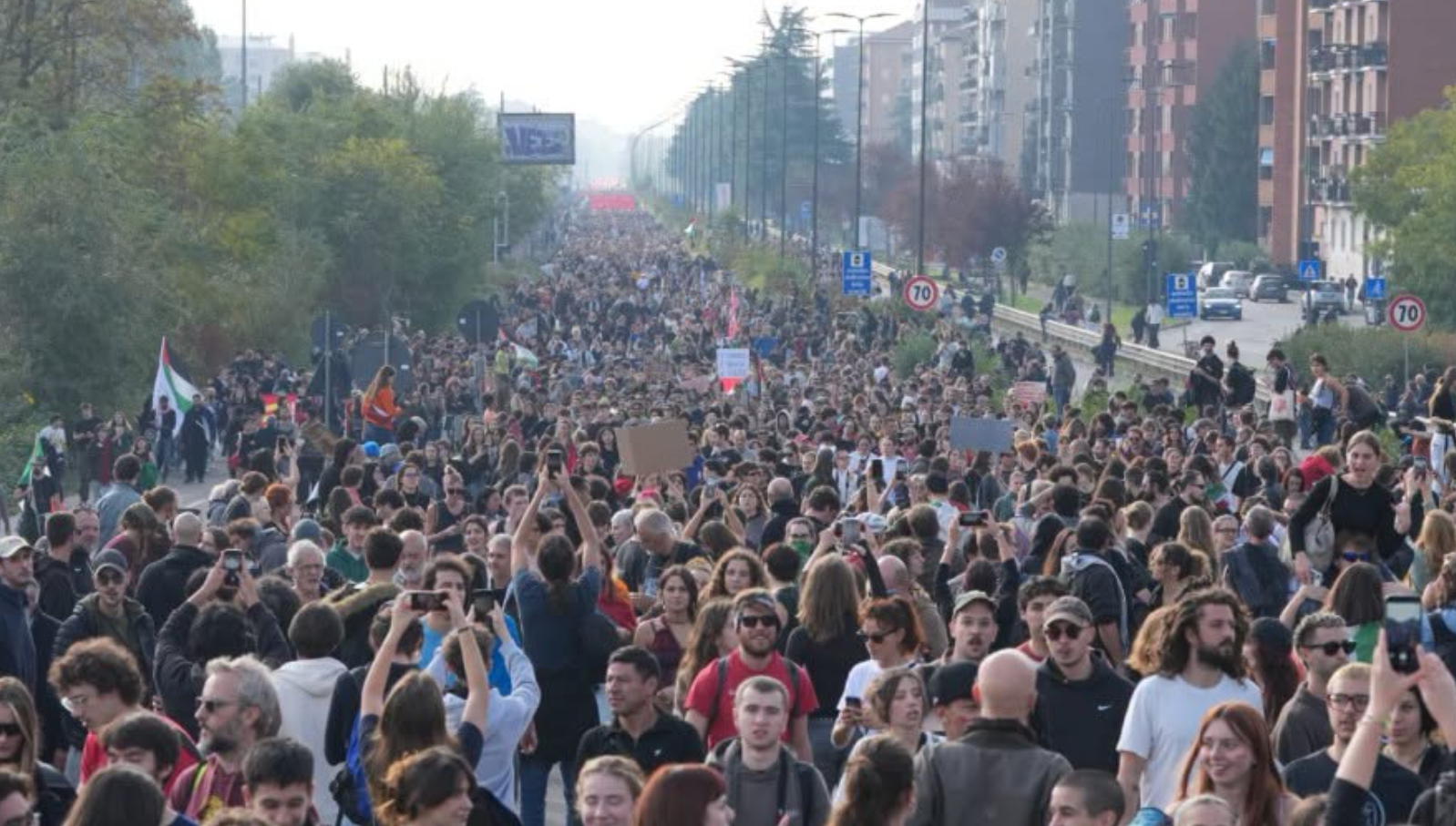 Italy Sees Mass Protests During Nationwide General Strike