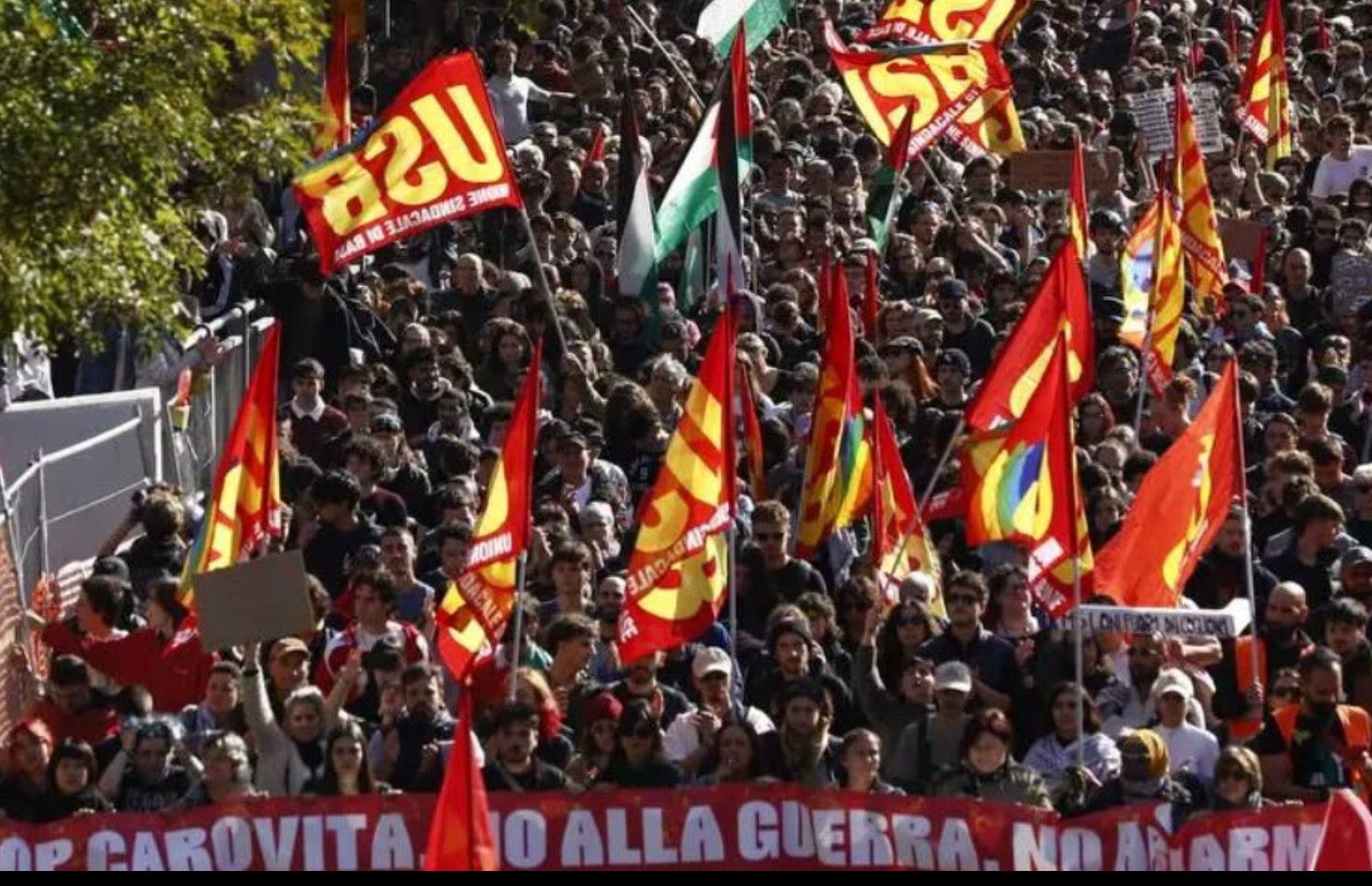 Italy Sees Mass Protests During Nationwide General Strike
