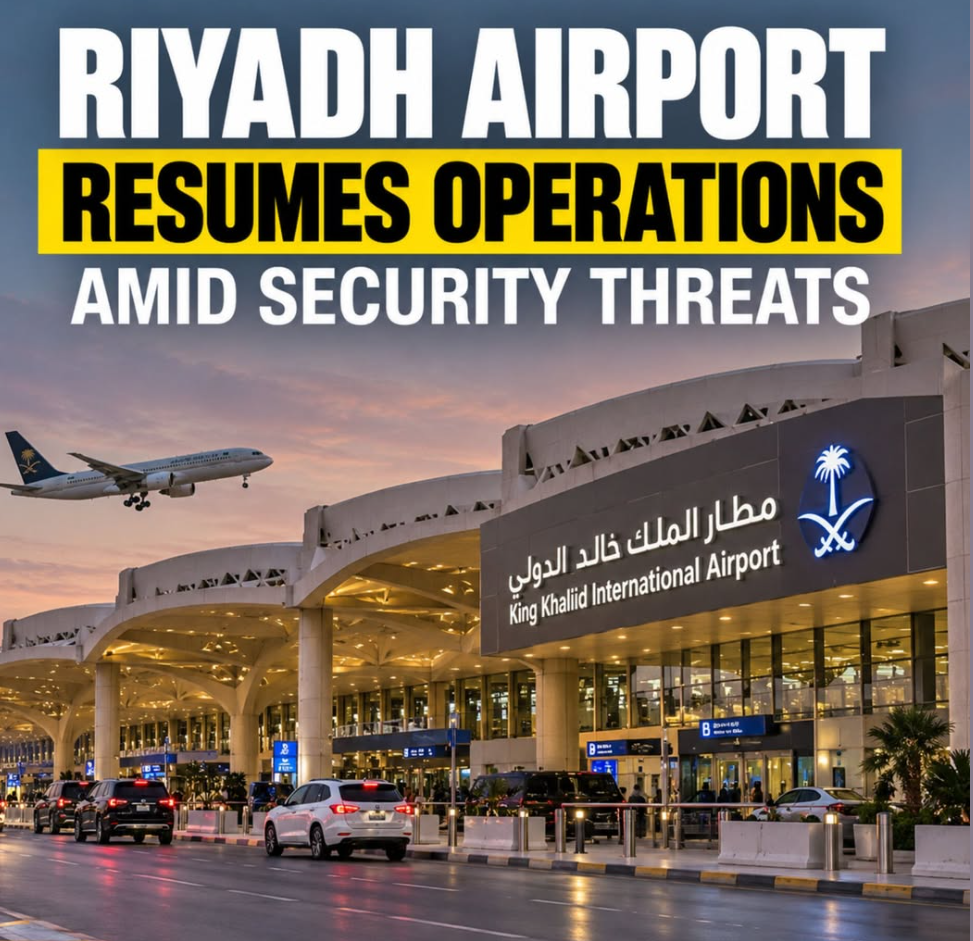 Riyadh Airport Reopens Two Terminals Amid Houthi Missile and Drone Threats