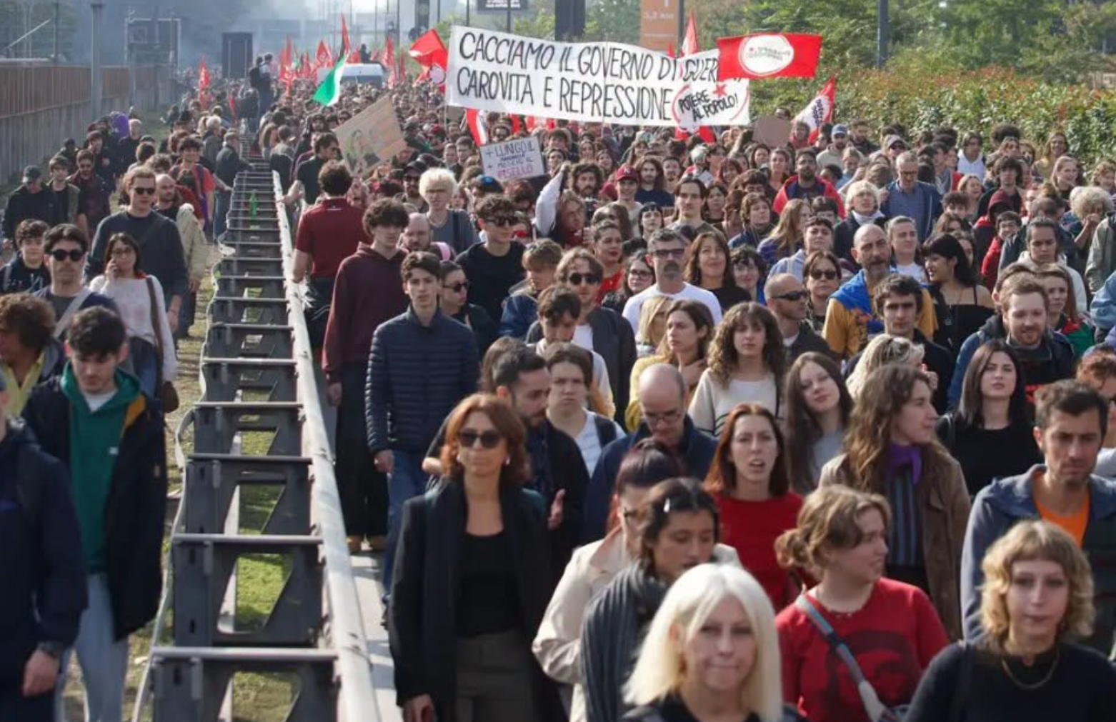 Italy Sees Mass Protests During Nationwide General Strike