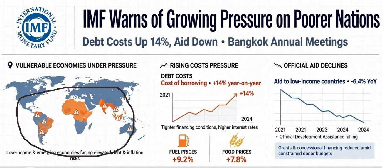 IMF Warns of Rising Debt Pressure on Developing Countries