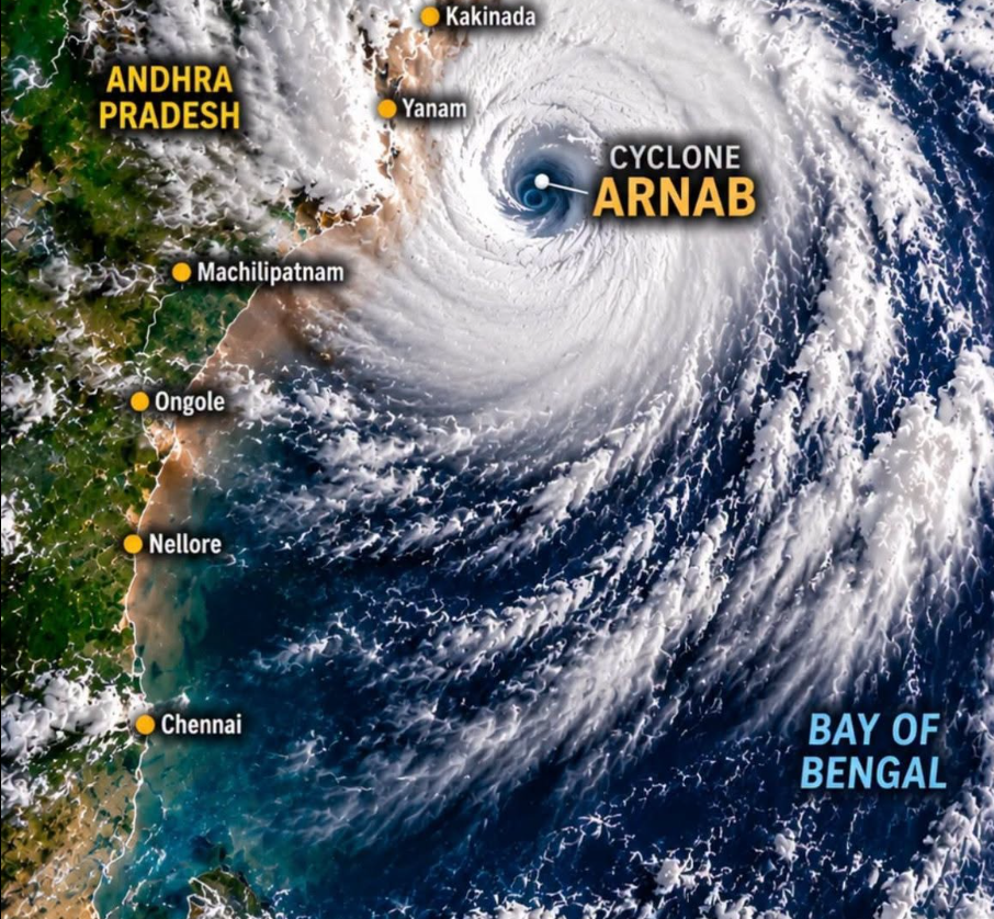 Cyclone Arnab 89,000 Evacuated in Andhra Pradesh as Storm Nears Coast