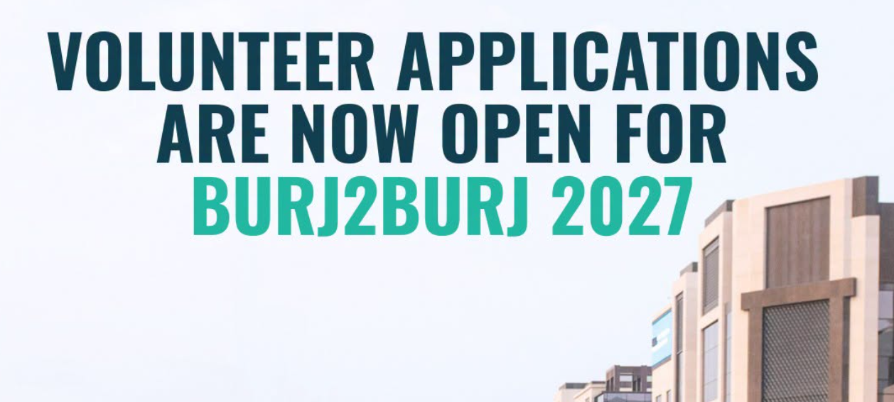 Burj2Burj 2027 Volunteer Applications Open – Join the Event Support Team
