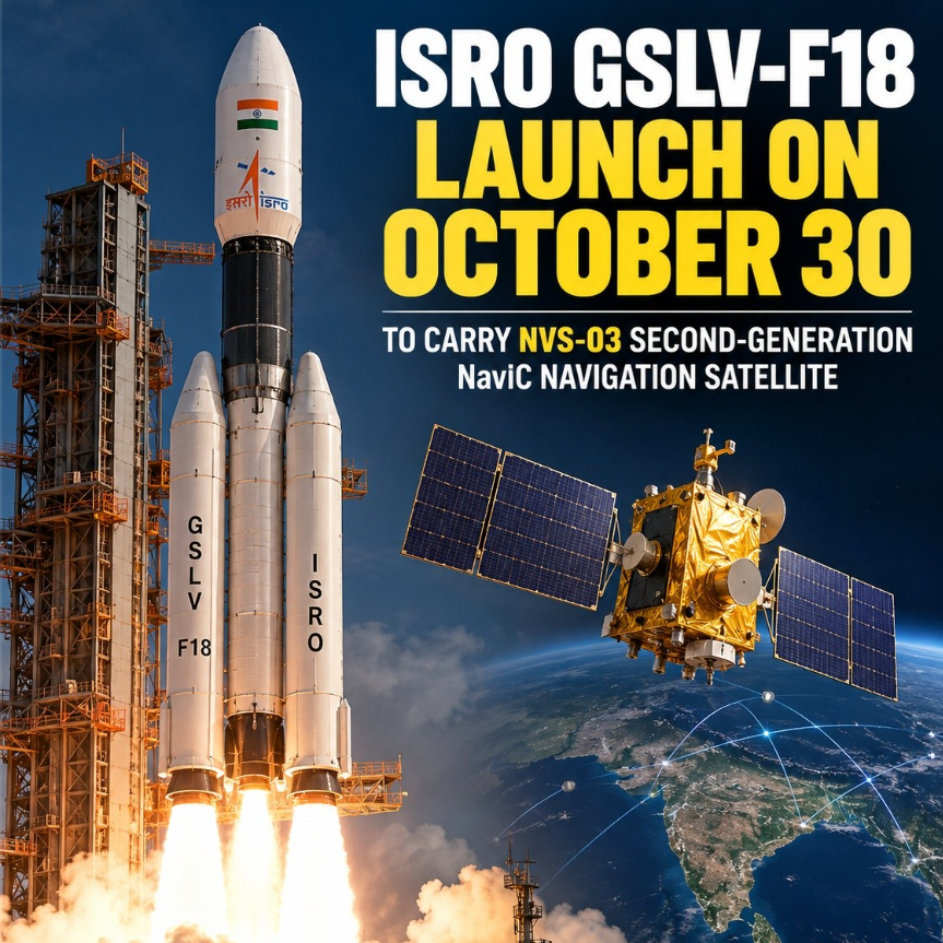 ISRO NVS-03 Launch GSLV-F18 Mission to Strengthen India's NavIC System