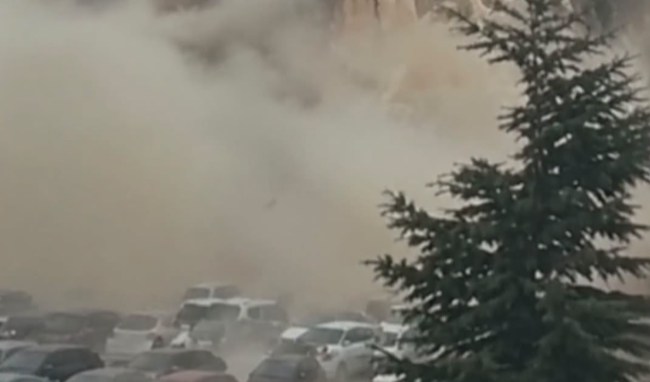 Deadly Rock Collapse in Turkey Sends Dust Cloud Across Cappadocia