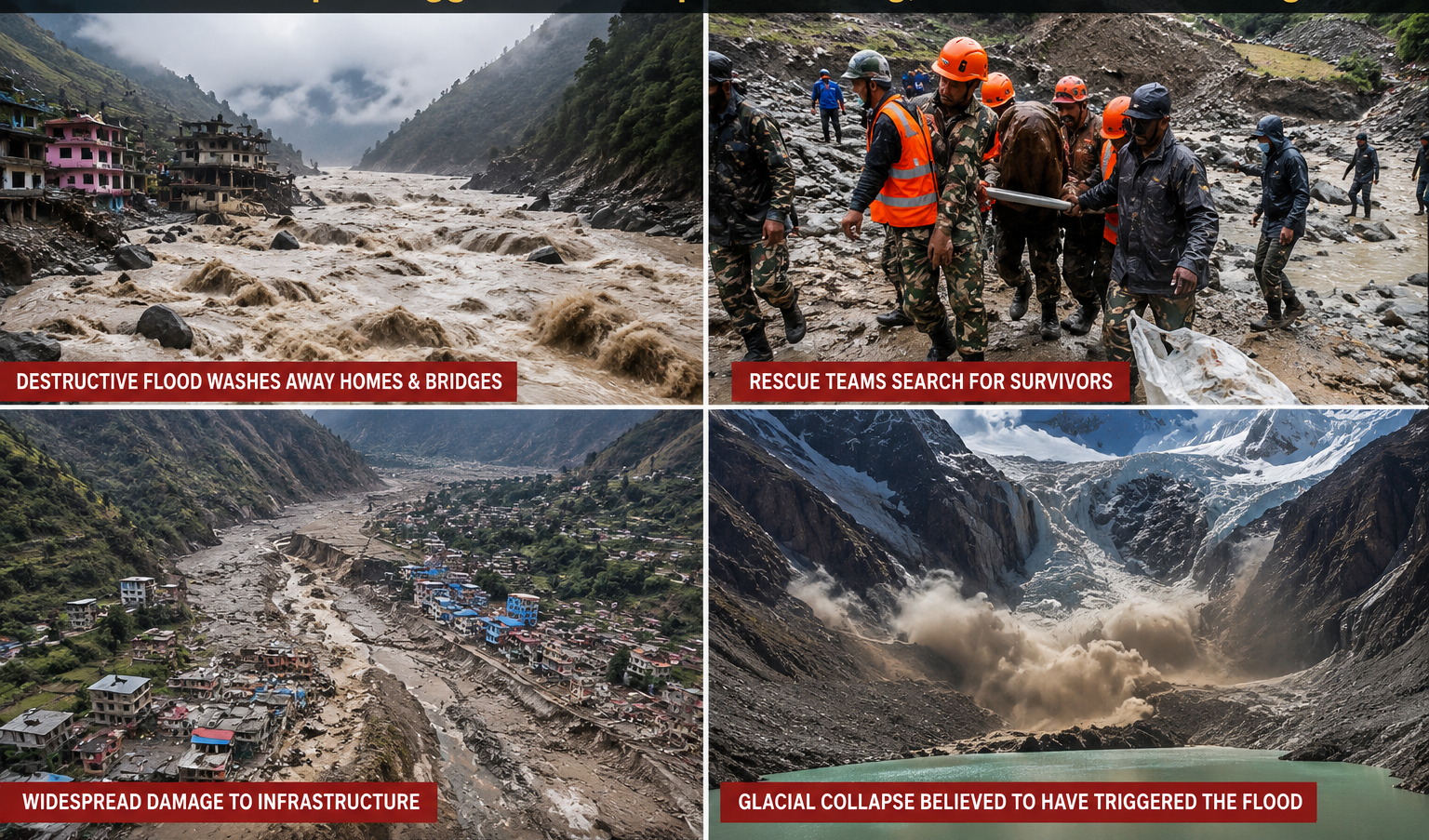 Nepal Tibet Flash Flood Disaster