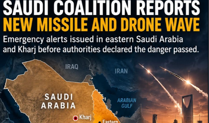 Saudi-Led Coalition Reports Intercepting Houthi Missiles and Drones