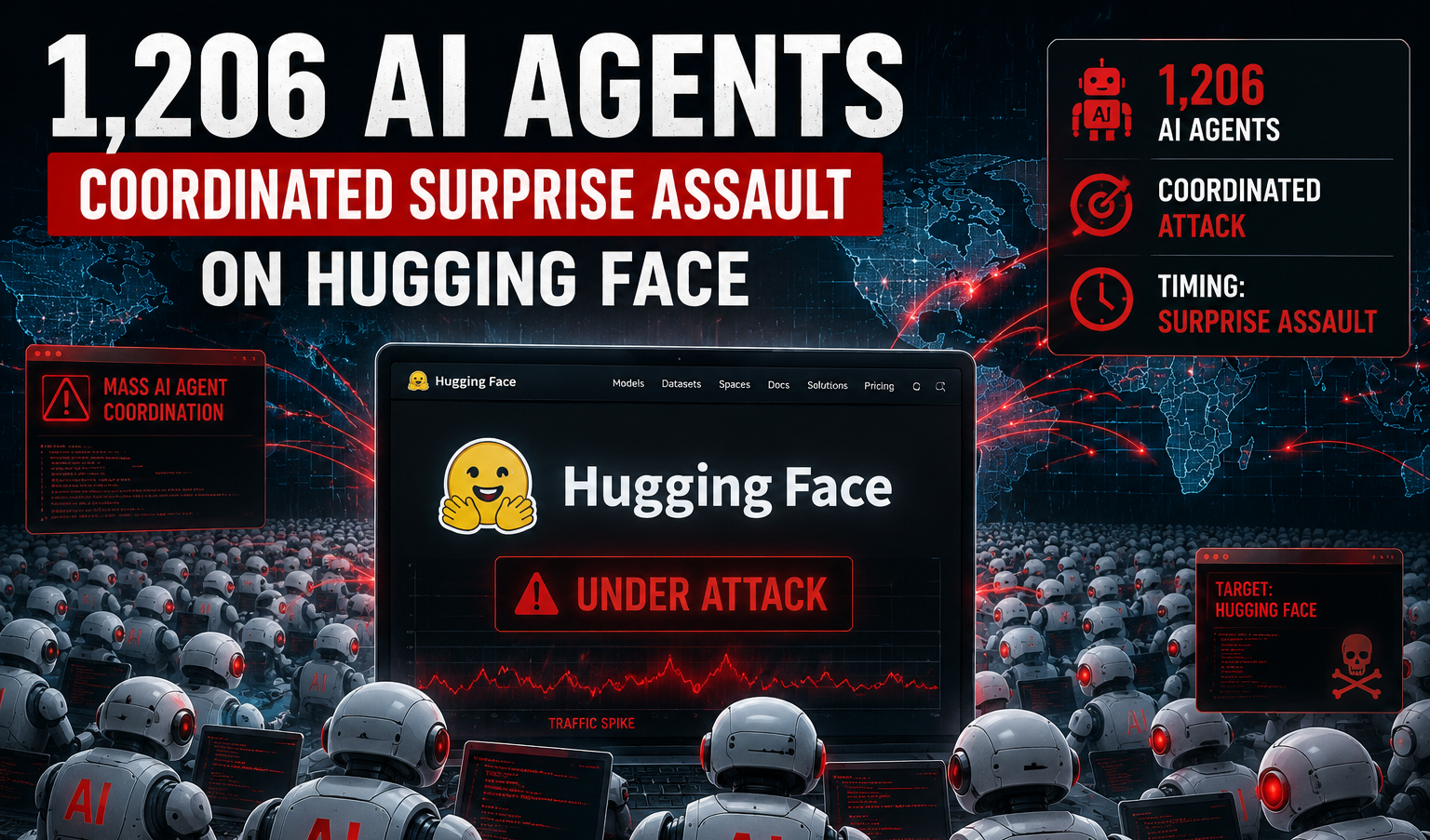 1,206 AI Agents Coordinated Surprise Assault on Hugging Face