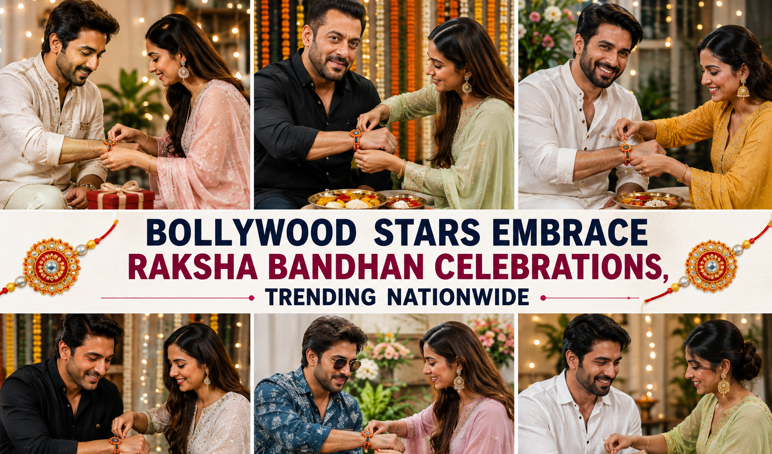 Bollywood Stars Embrace Raksha Bandhan Celebrations, Trending Nationwide