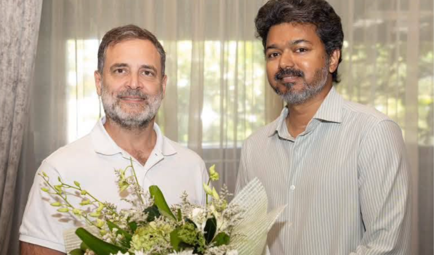 Rahul Gandhi Meets Tamil Nadu CM Vijay in Chennai