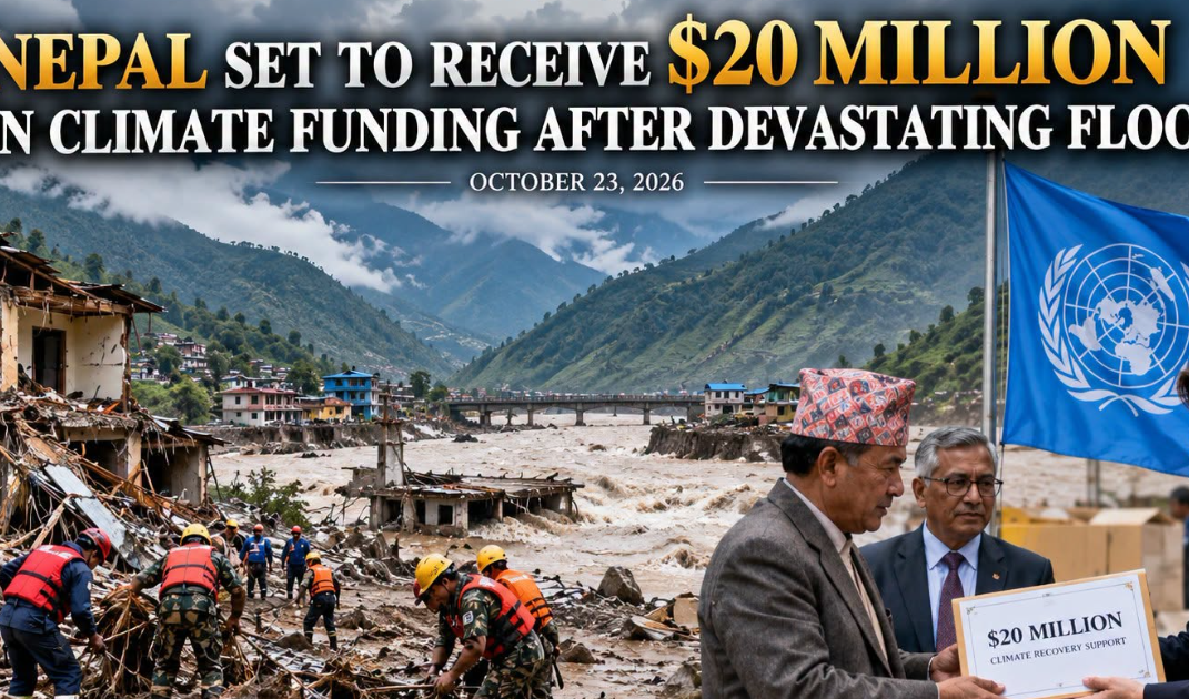 Nepal to Receive $20 Million in UN Climate Disaster Funding After Floods
