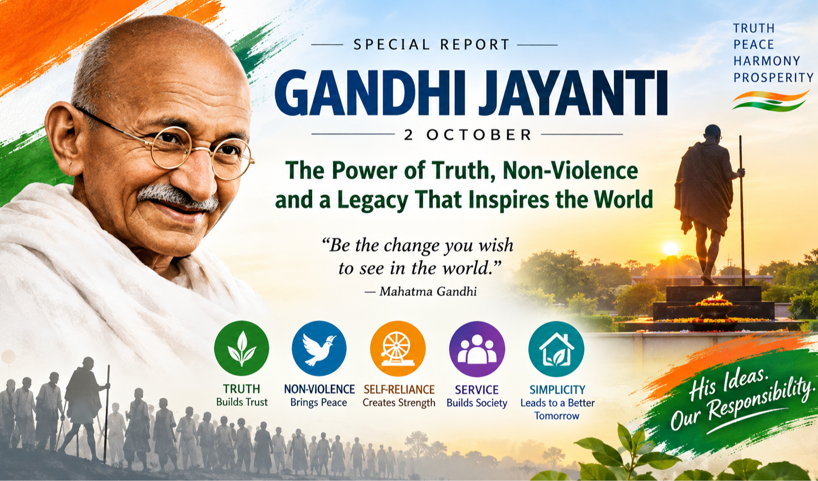 Gandhi Jayanti 2026 History, Significance and Legacy