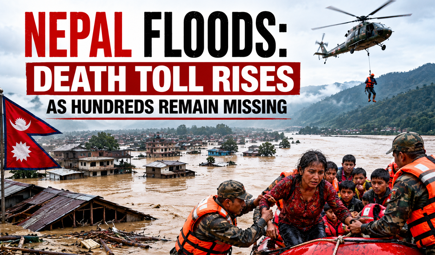 Nepal Floods: Death Toll Rises as Hundreds Remain Missing