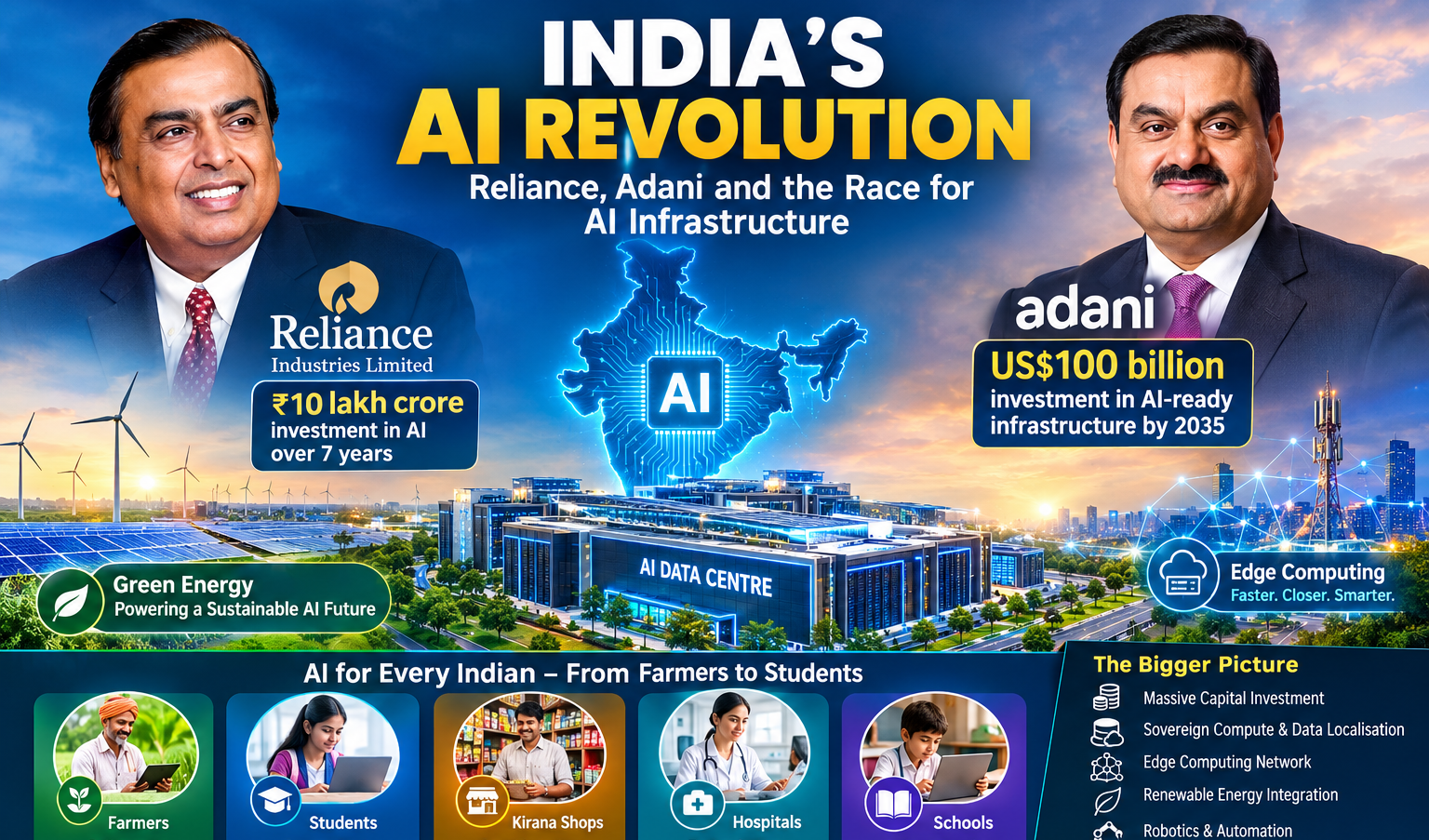 India’s AI Revolution Reliance, Adani and the Race for AI Infrastructure