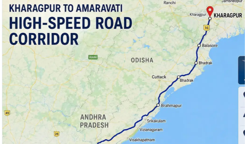 Kharagpur-Amaravati Greenfield Highway to Boost Andhra Connectivity