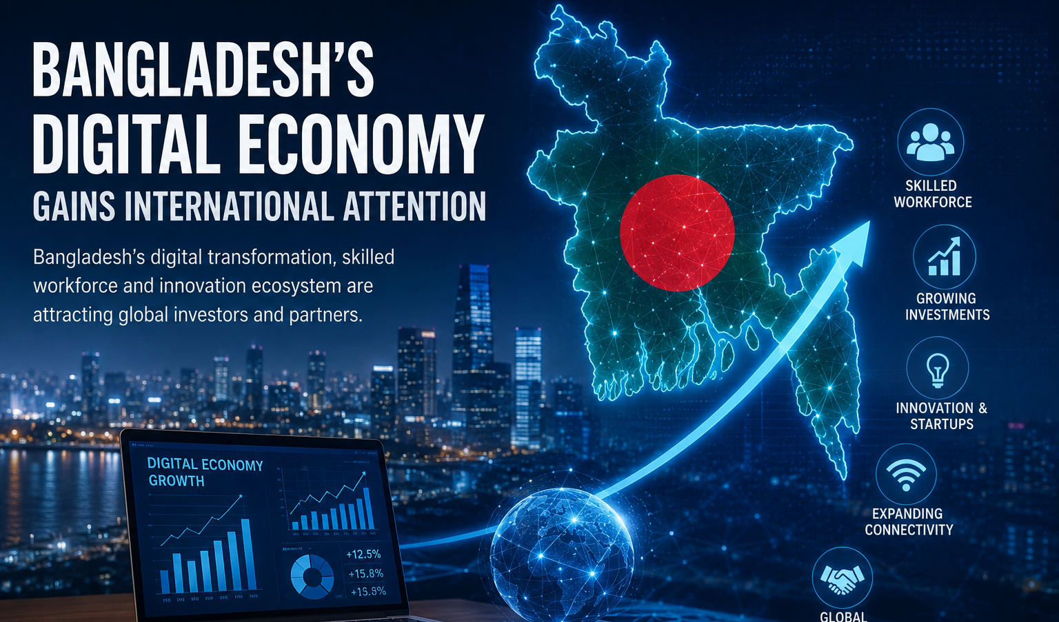 Bangladesh's Digital Economy Gains International Attention
