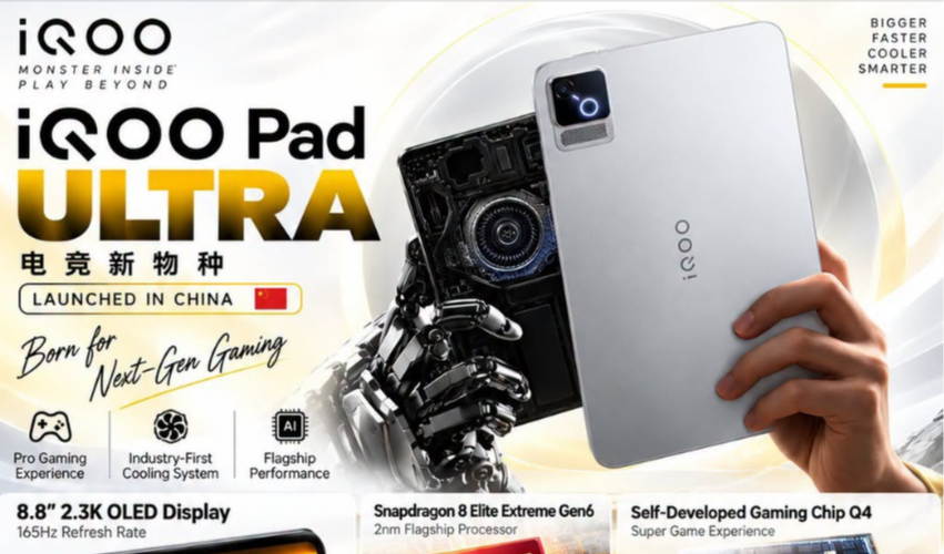 iQOO Pad Ultra Launched in China: Price, Specifications and Features