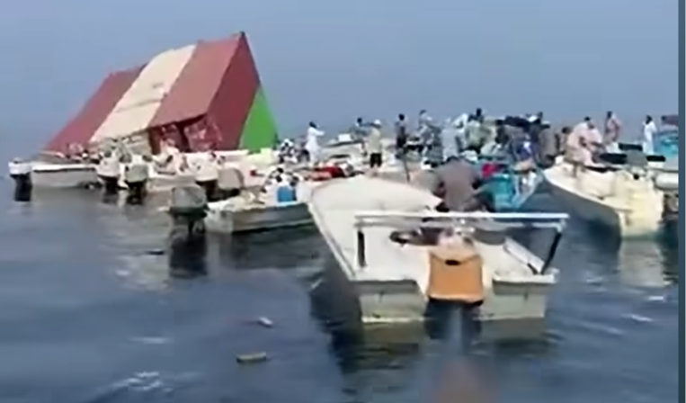 GFS Pride Sinks in Strait of Hormuz Viral Video Appears to Show Floating iPhone Boxes and Perfume