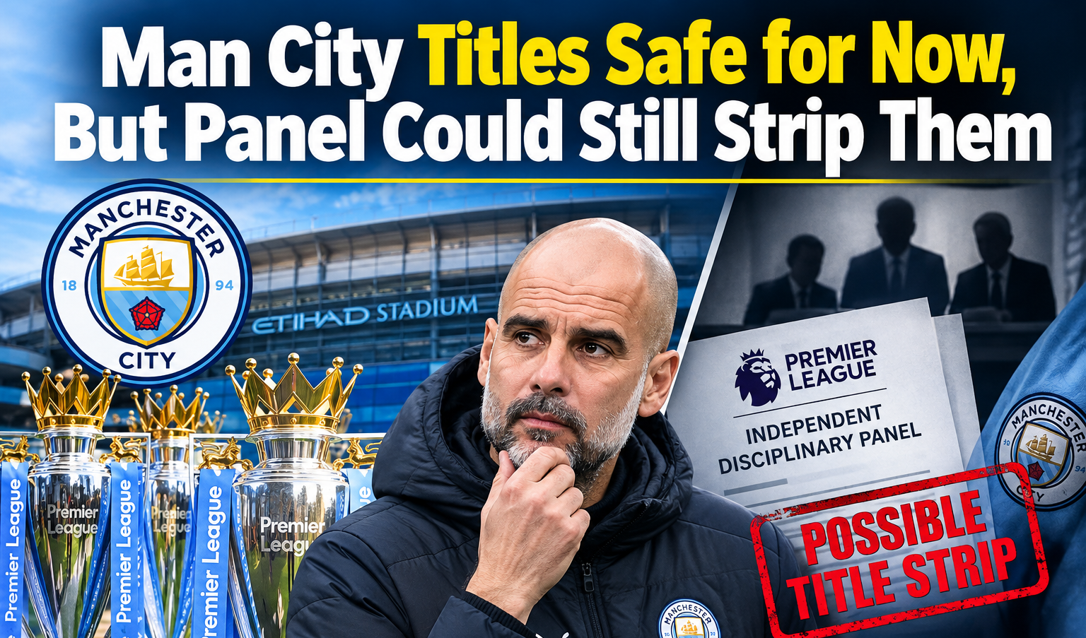Man City Titles Safe for Now, But Panel Could Still Strip Them