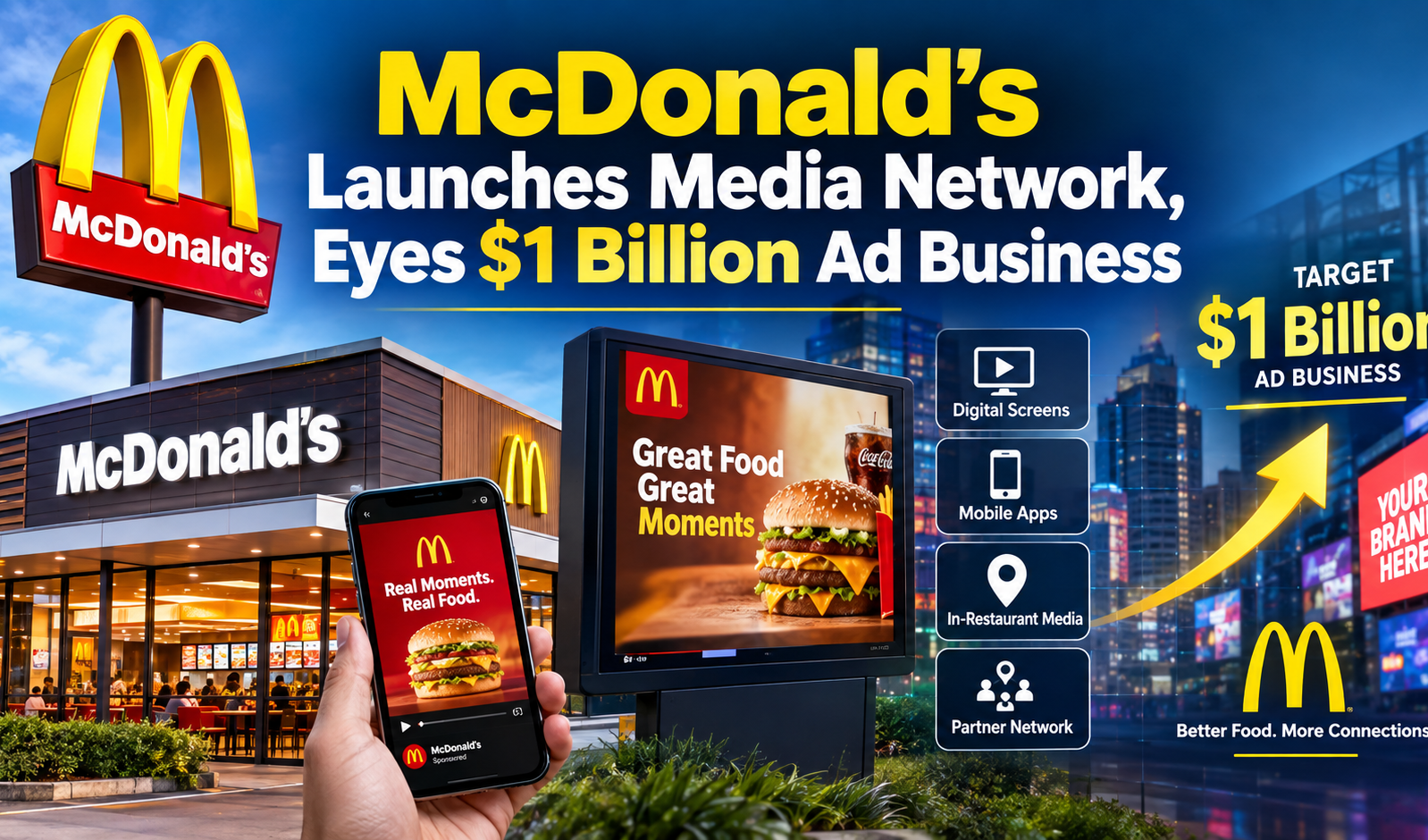 McDonald's Launches Media Network, Eyes $1 Billion Ad Business