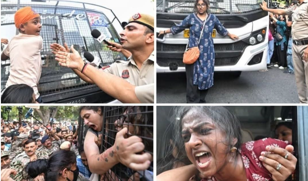 Delhi Protest Today Demonstrators March Against SIR, Several Detained